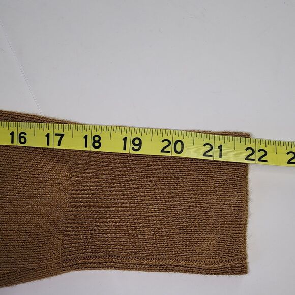 JM Collection Brown Knit Turtleneck Sweater Size S - Picture 4 of 6